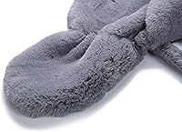 Vista 15 de Caracilia - Elegante estola tipo chal en piel sintética para el invierno.