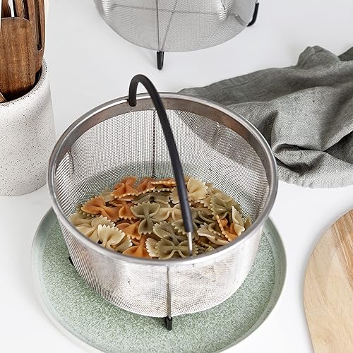 Miniatura 4 de Prepmen Instant Pot Accessories - Cesta de malla de acero inoxidable para cocinar, hervir y freír huevos, vagetales y pasta, se adapta a una olla a