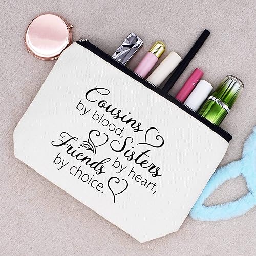 Miniatura 6 de LIBIHUA Bolsa de maquillaje para mujer, bolsa de cosméticos regalos para ella, bolsa de viaje femenina, 96-primos por sangre, 8-primos de sangre