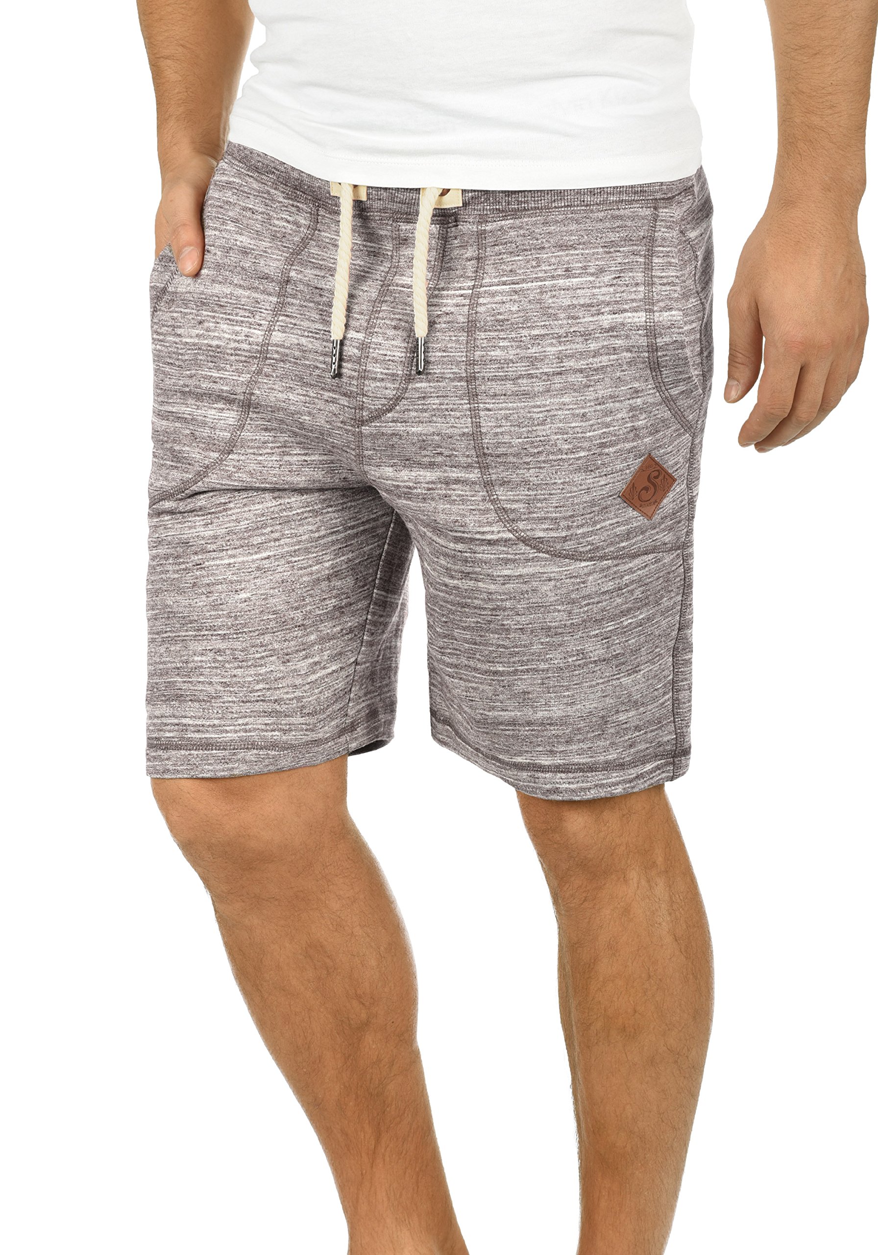 !Solid SDAris Herren Sweatshorts Kurze Hose Jogginghose mit Melierung Kordel Eingrifftaschen Baumwollmischung Regular fit