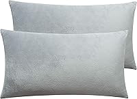 Vista 74 de NTBAY 1 paquete de funda de almohada corporal de terciopelo con cremallera, súper suave y acogedora, de franela mullida de lujo de 20 x 54 pulgadas