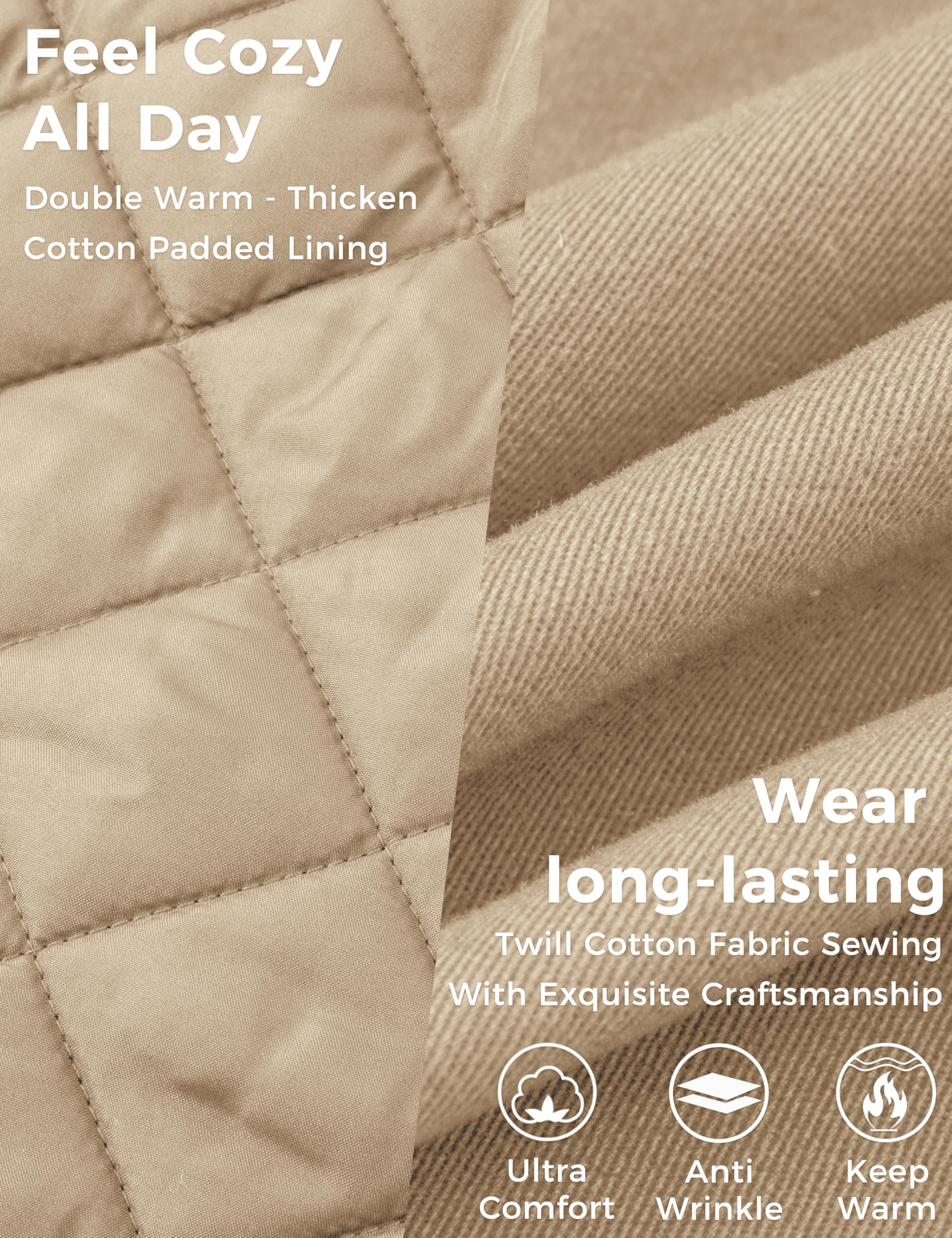 Wantdo Giacca con Cappuccio Rimovibile Cappotto Caldo Invernale da Esterno Parka con Fodera in Pile Giubbotto Antivento Donna