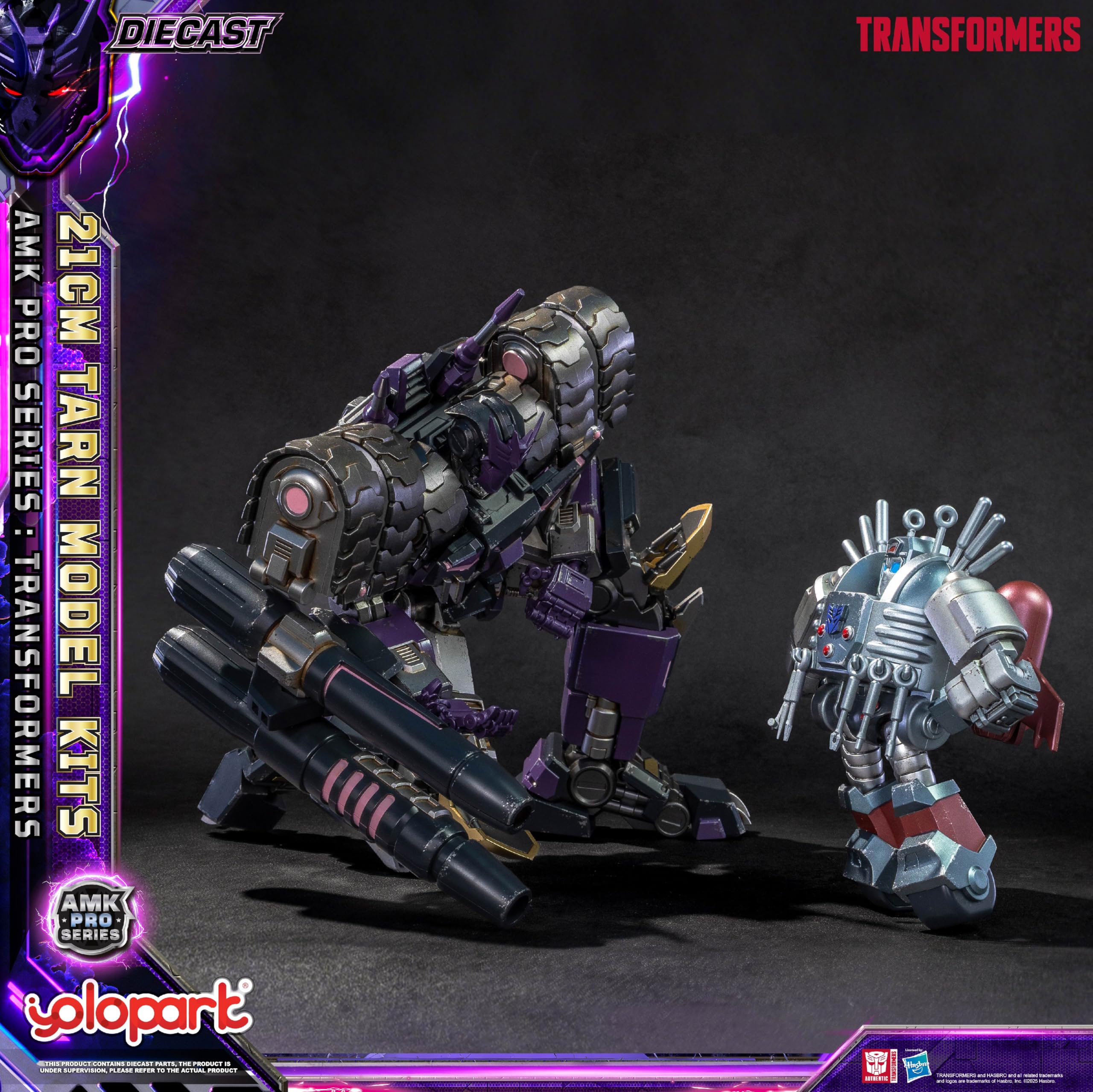 YOLOPARK Transformers Toy IDW Tarn - Statuina d'azione, 21 cm, articolo da collezione altamente articolato AMK Pro serie Tarn e Nichel, kit di modellismo con controllo magnetico LED per persone a