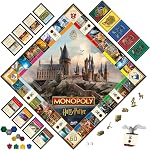 Monopoly Édition Harry Potter | Une aventure magique à Poudlard | Âges 8 et plus | 2 à 6 joueurs | Jeux familiaux | Cadeaux pour enfants et adultes (anglais)