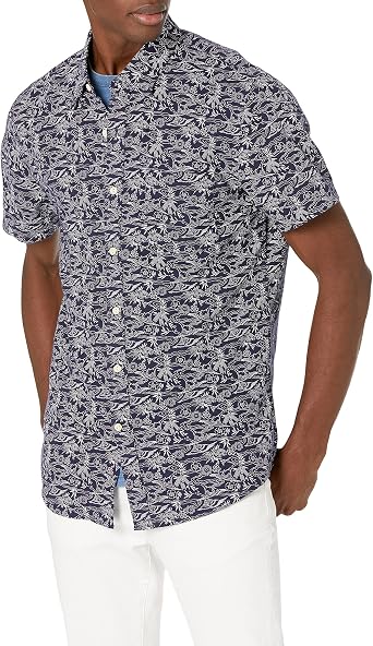 Slim-Fit Short-Sleeve Linen 