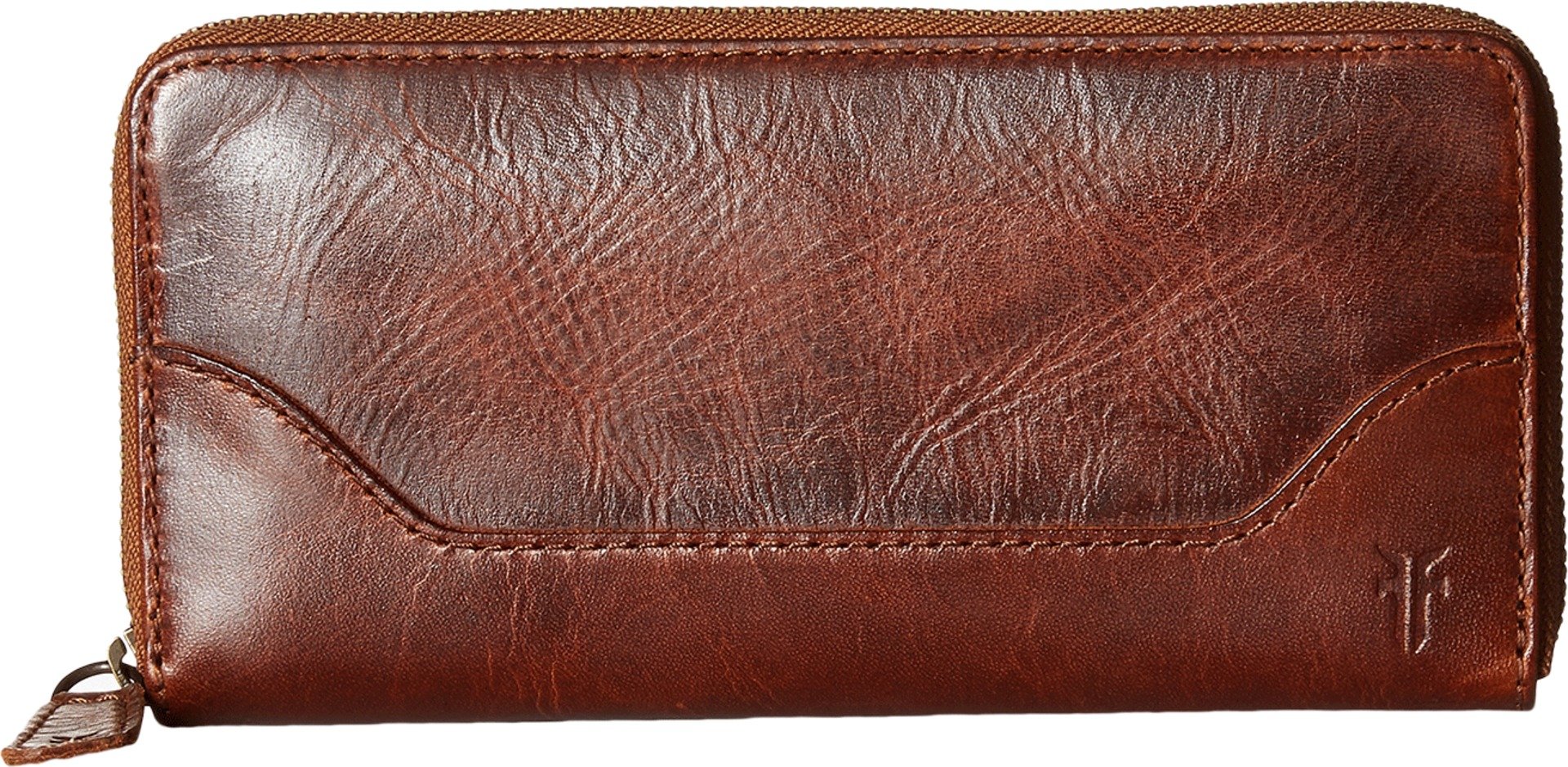FRYE Melissa Zip Wallet, Cognac