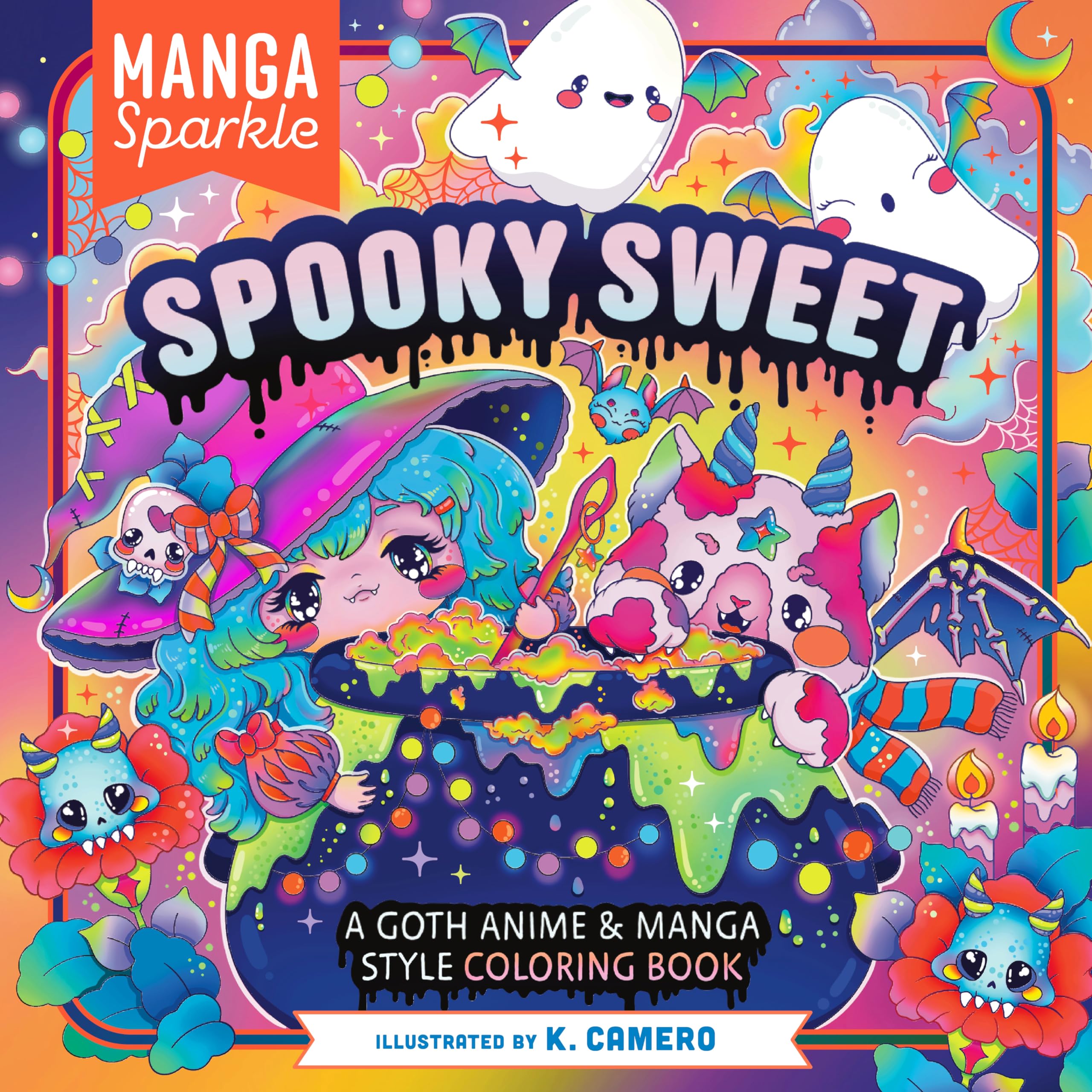Castle Point Books Coloring Book Manga Sparkle Spooky Sweet: A Goth Anime & Manga Style Coloring Book