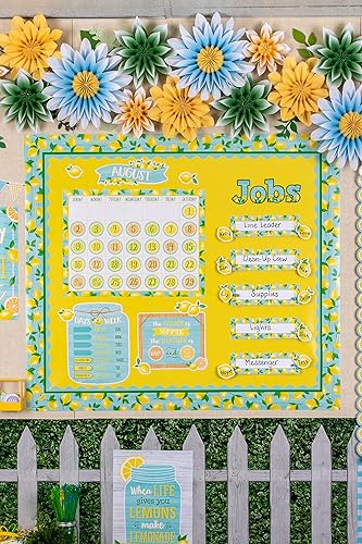 Miniatura 7 de Teacher Created Resources Rollo de tablón de anuncios azul marino y amarillo limón Better Than Paper