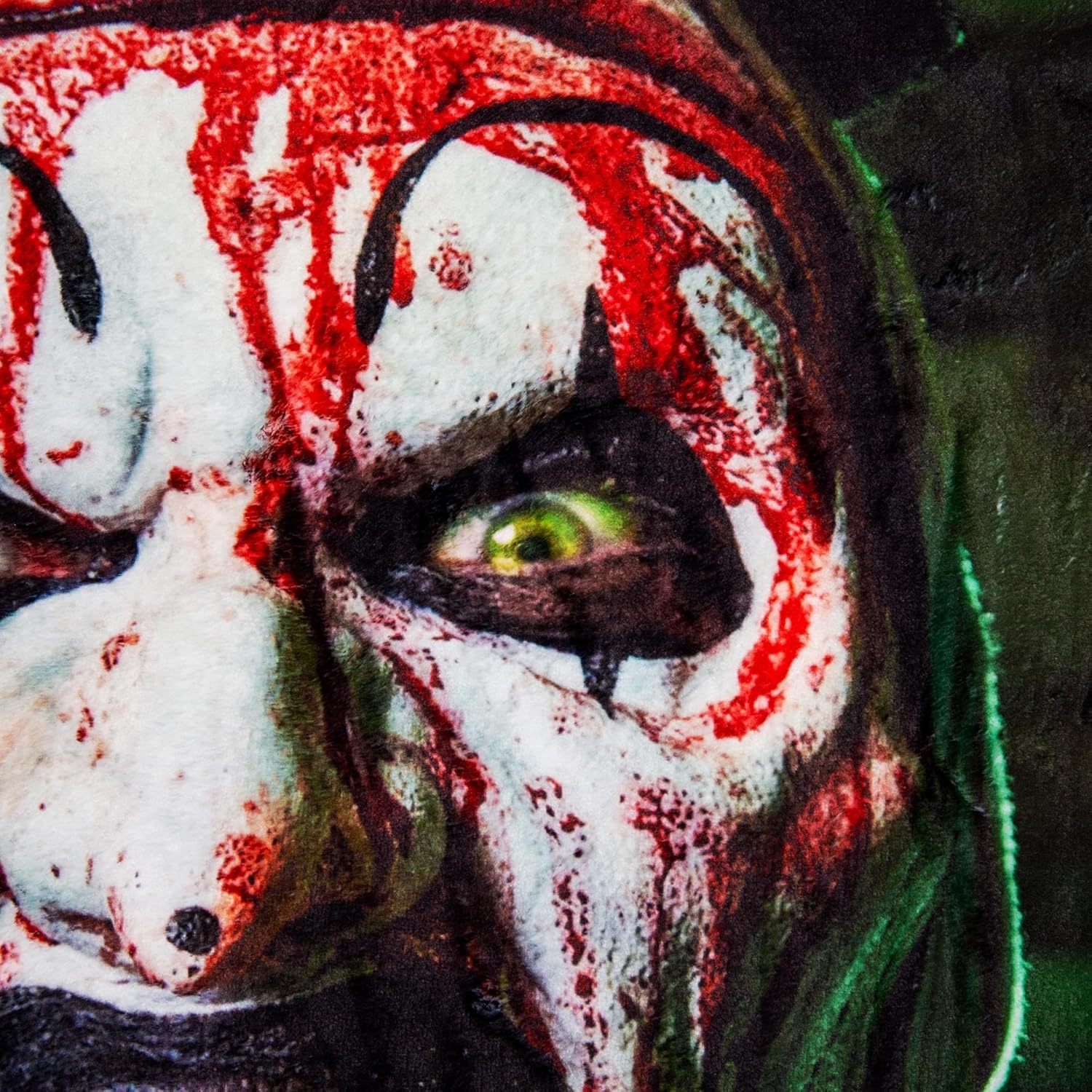 Terrifier 2 Art The Clown Comic Cover Fleece Throw Blanket | Soft Polyester Cover for Sofa, Bed | 45 x 60 Inches