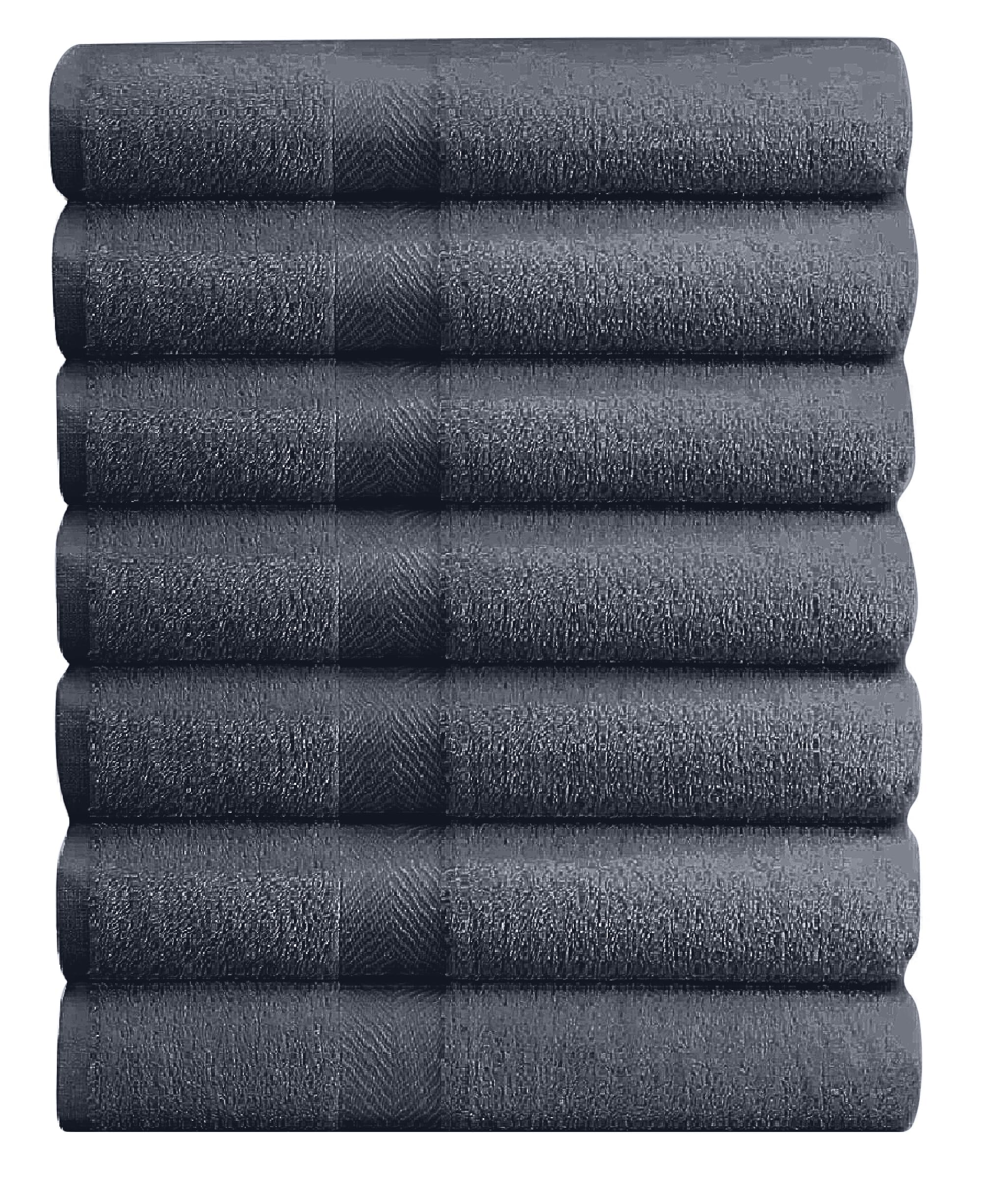 Opulent Dreams 100% Egyptian Cotton Towel Sets – Soft, Absorbent, Quick-Dry – Includes Bath Sheets, Bath Towels, Hand Towels, Flannels – Luxuriously Easy to Wash (Grey, Hand Towel (Pack of 7)) — image 1