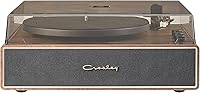 Vista 13 de Crosley CR6046A-WAGL Stave 2-Speed Bluetooth Record Player Turntable with Built-in Speakers, Walnut