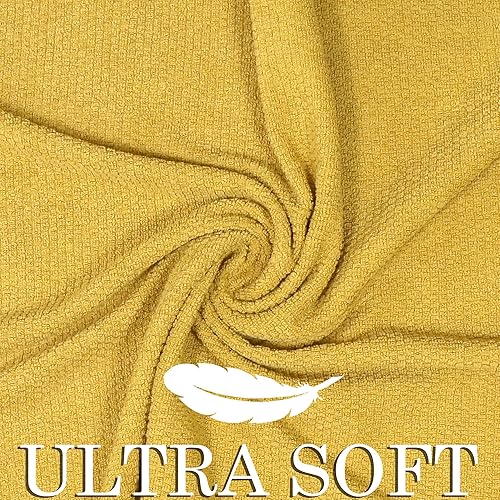 Miniatura 4 de Juego de toallas de baño, 100% algodón, 2 toallas de baño, 2 toallas de mano y 2 toallas pequeñas, de secado rápido, absorbentes, suaves y