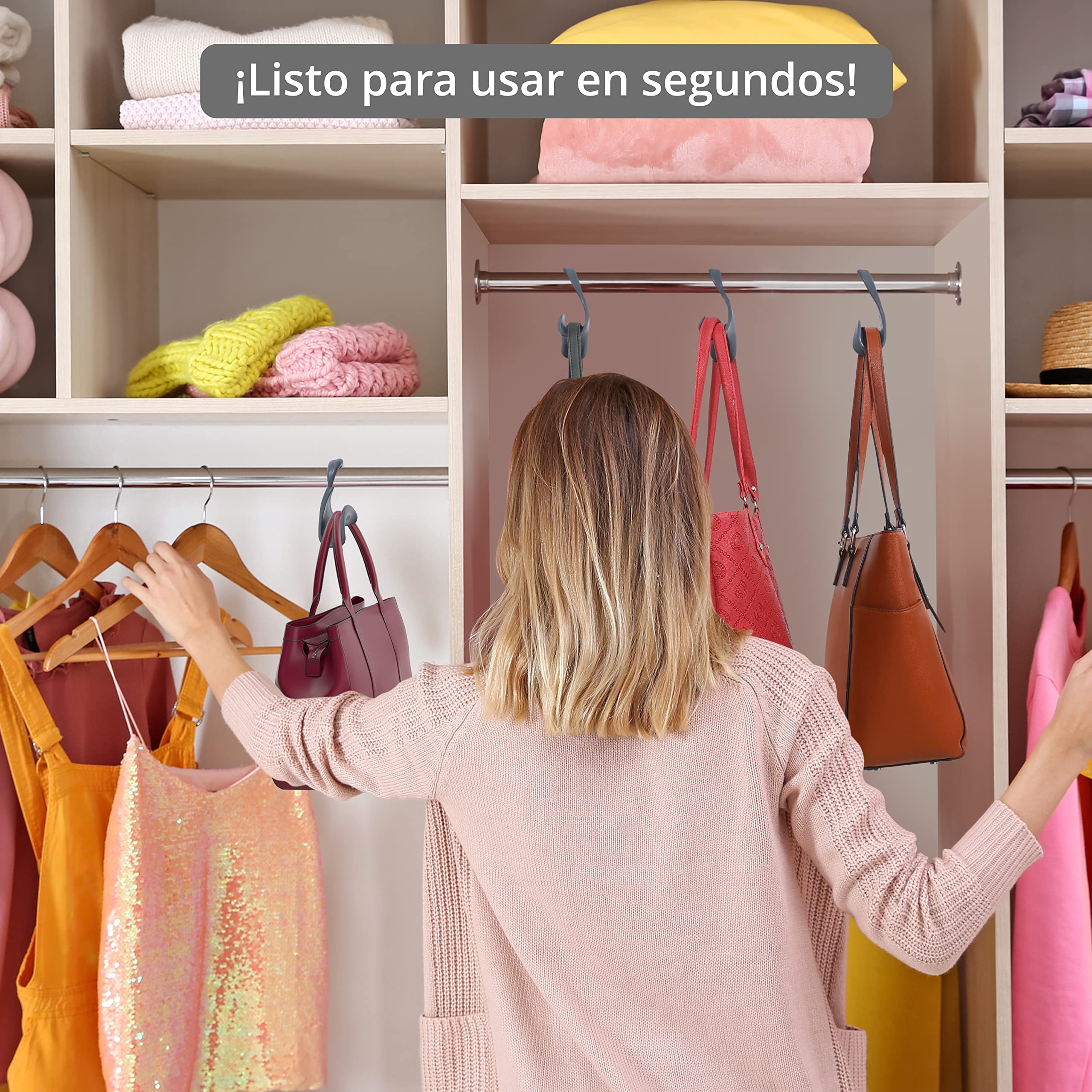 Closet Colocar Bolsos En Armario Porta Bolsas De Dama Vowcarol