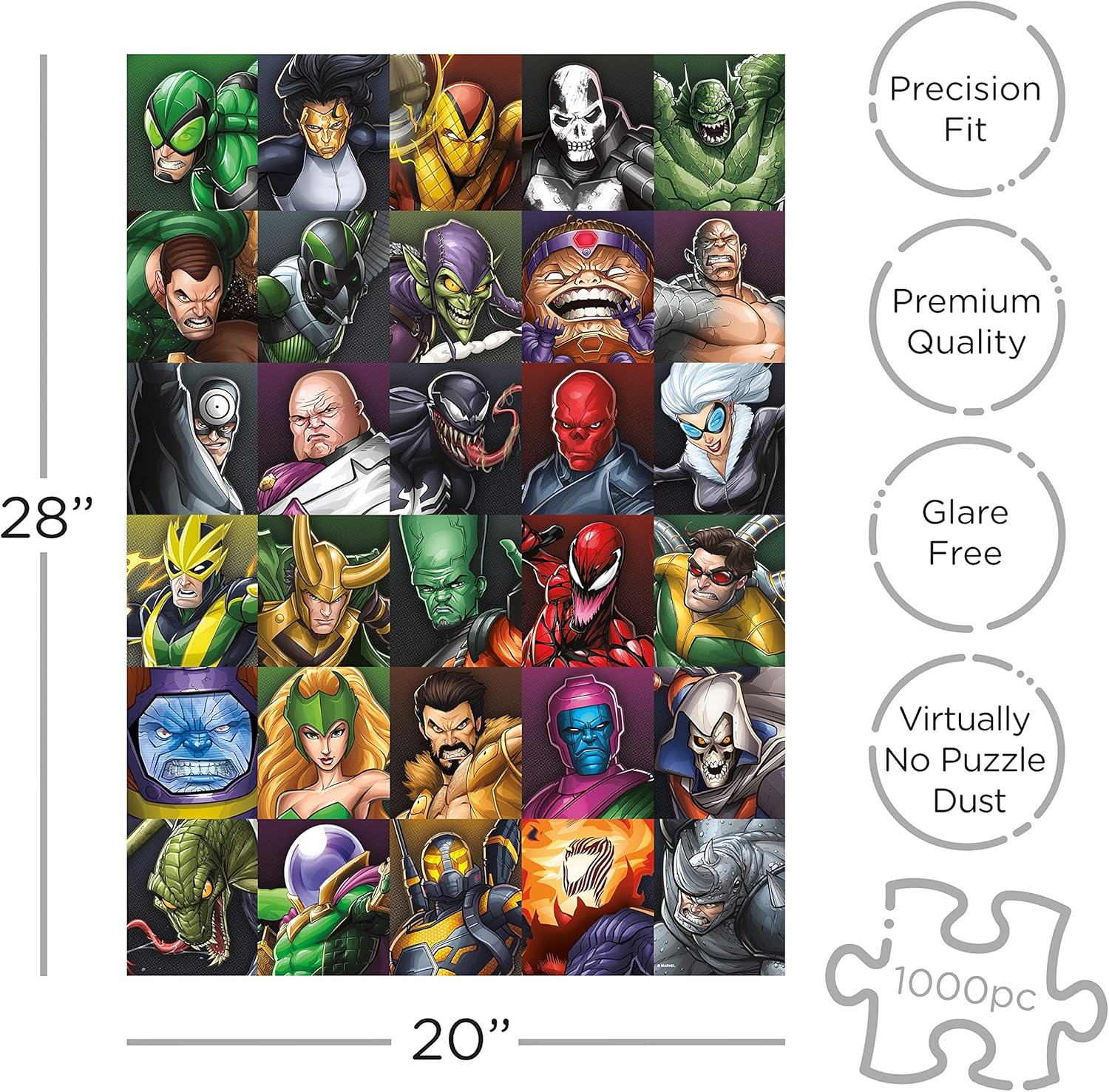 AQUARIUS Marvel Puzzle Supervillains – Rompecabezas de 1000 piezas