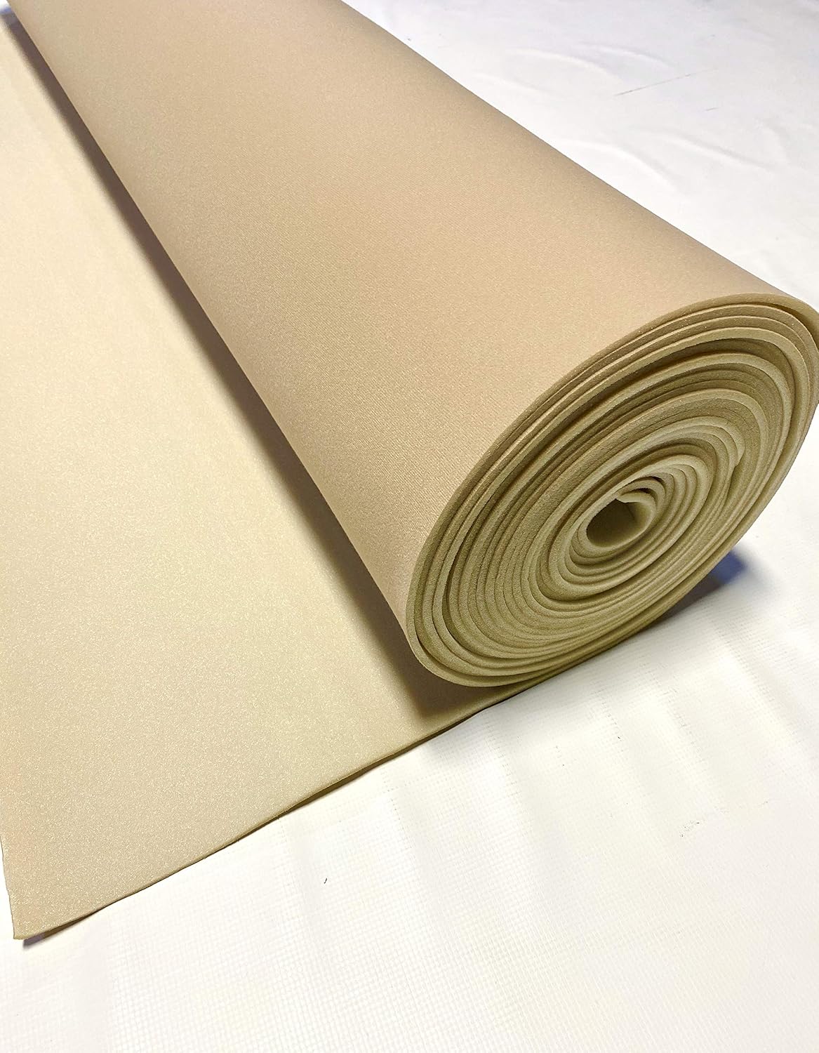 Light Tan Headliner 3/16 Foam Backed Fabric Material 60 Inches Wide by 72 Inches Long