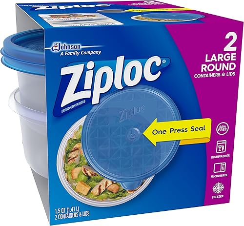 Miniatura 2 de Ziploc Tazón grande Snap 'N Seal tapa 48 onzas contenedores 2 ct
