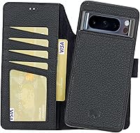 Vista 16 de BLACKBROOK Juego de funda y cartera magnética desmontable 2 en 1 para iPhone 13 Pro Max, cartera desmontable de cuero de grano completo Carter