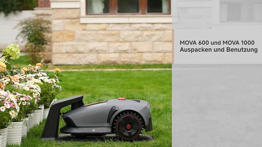 Bild 6 - MOVA 1000, Mähroboter 360° 3D LiDAR kabellose Einrichtung & genaue Kartierung bis 1000 m², Mähroboter ohne Begrenzungskabel, Smarte Hindernisvermeidung, Verbesserte Geländeräder, U-förmiges Schneiden