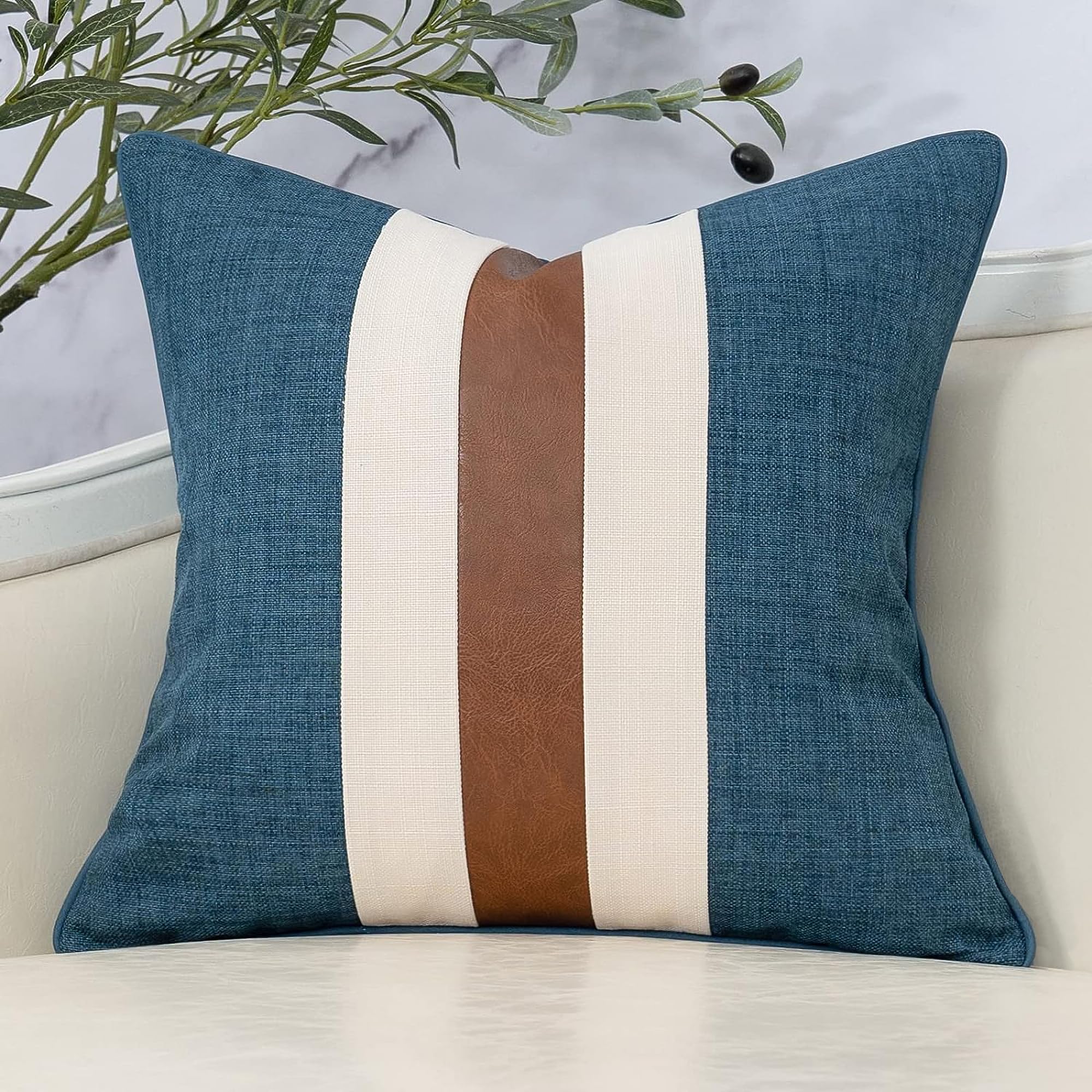 See full amazon price history chart for Atariya Decor Boho Decoration Jute Patchwork Cushion Covers (18"x18" Set of 2, Blue & Faux Leather Stripe) Atariya Decor Boho Decoration Jute Patchwork Cushion Covers (18"x18" Set of 2, Blue & Faux Leather Stripe) (B0CKDZ56Q9) Amazon Price History, Amazon Price Tracker
