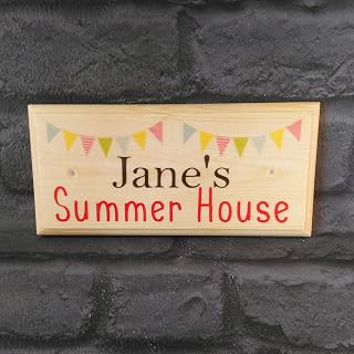 Personalised Summer House Sign, Summer House Garden Plaque, Nannys Summer House Sign, Garden Plaques