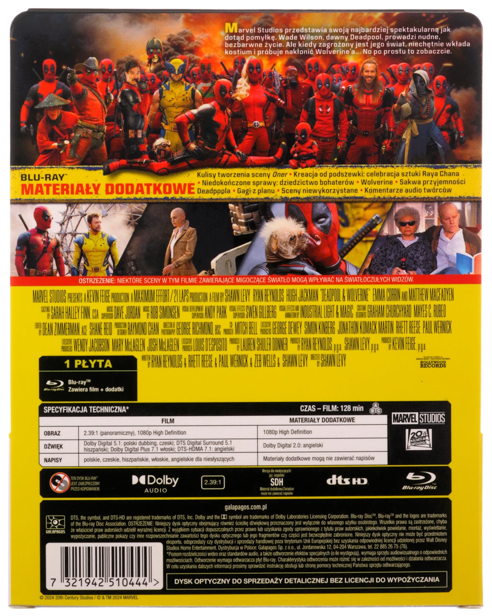 Deadpool & Wolverine steelbook [Blu-Ray] [Region B] (Audio italiano. Sottotitoli in italiano)