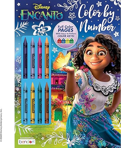 Disney Encanto - Libro de actividades para colorear y colorear de 32 páginas con 8 crayones de tapa blanda 51726 Bendon disponible en Yaxa Colombia