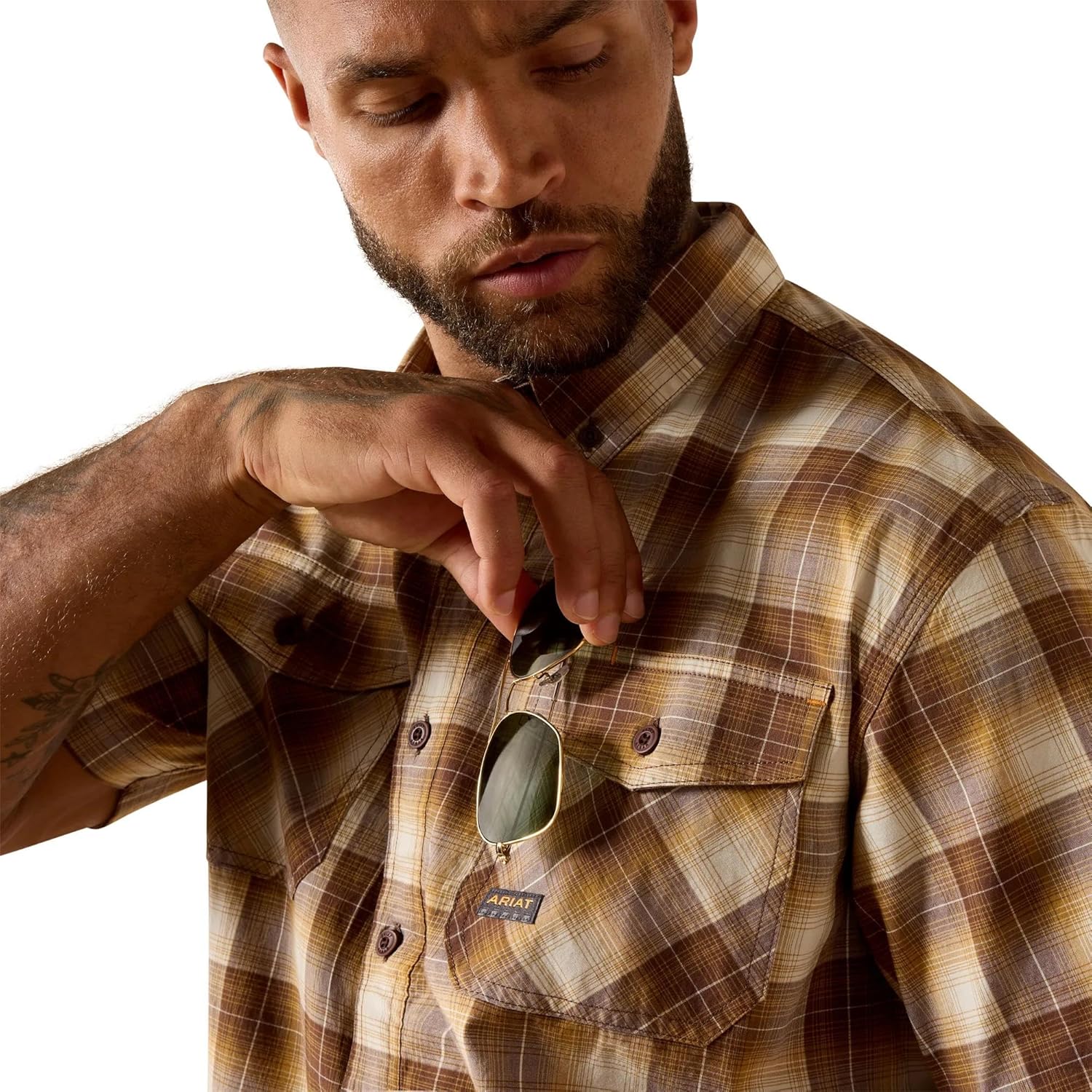 Ariat Mens Rebar Made Tough Durastretch Work Shirt - Image 5