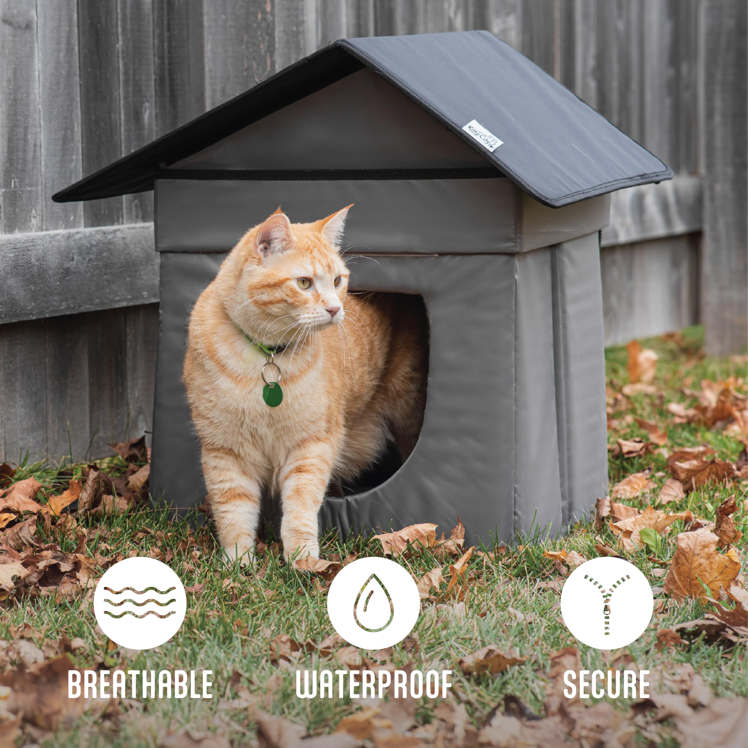 Kitty City Niche pour Chat empilable d'extérieur résistante à l'eau pour Chat