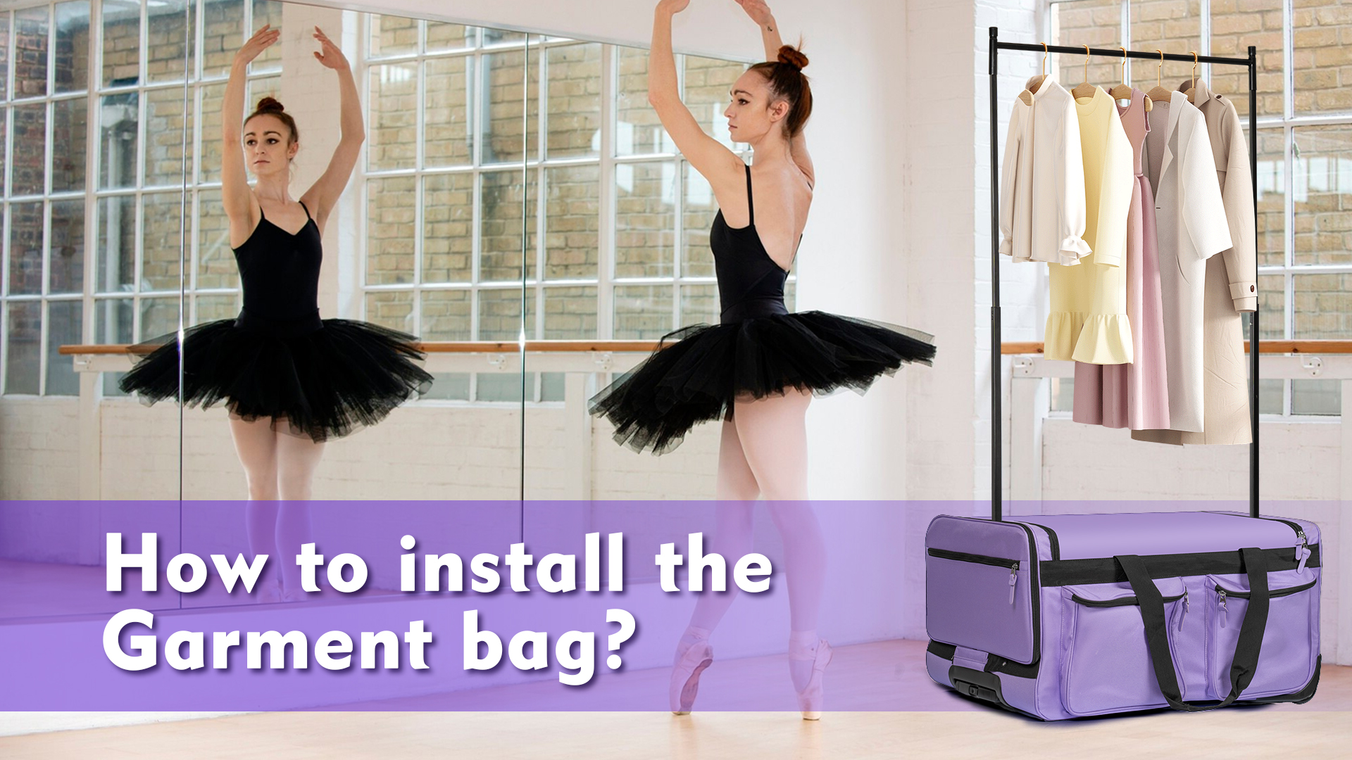 Amazon.com | 28-Inch Dance Bag with Garment Rack, Rolling Dance