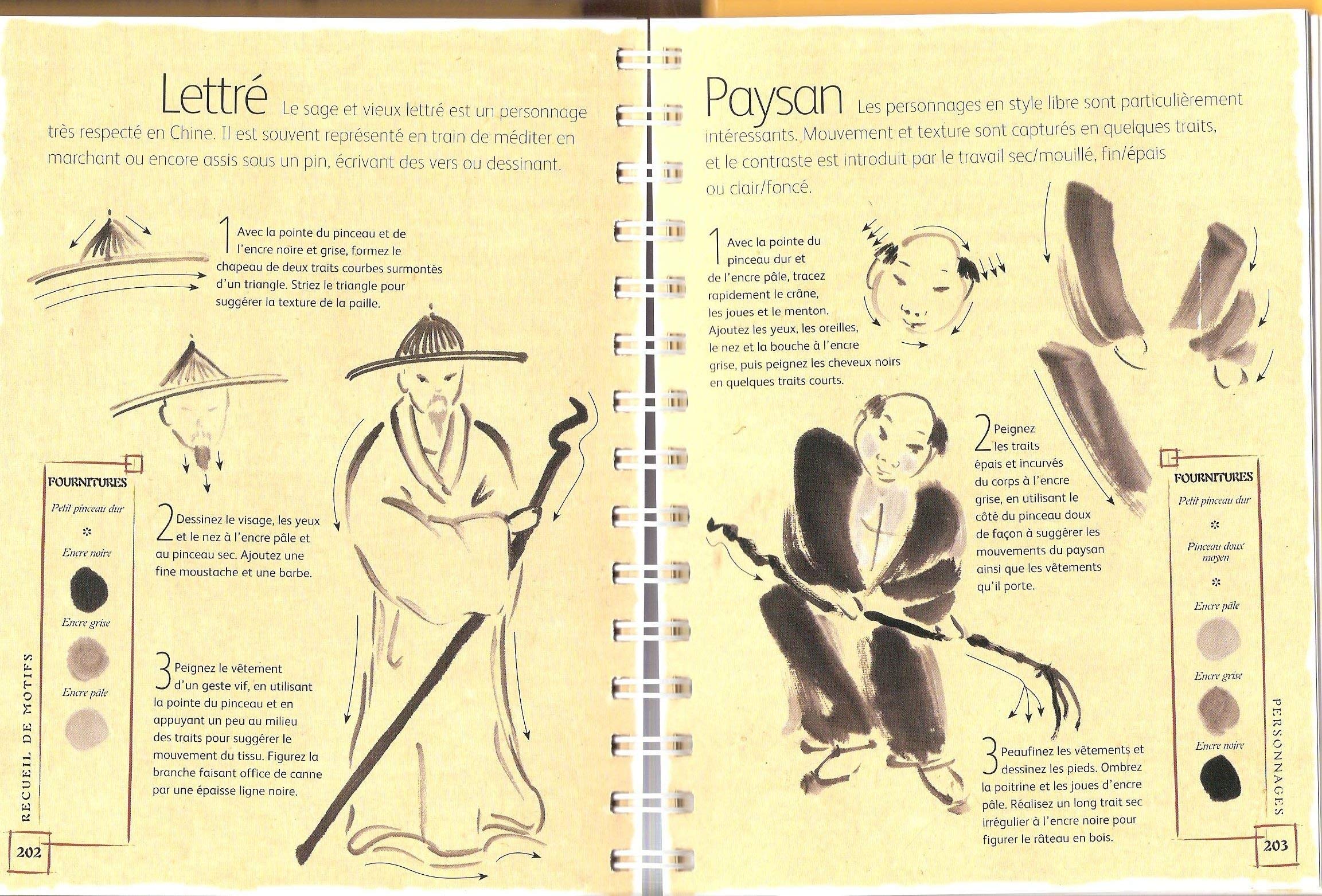 Carnet de peinture chinoise : 200 motifs a reproduire étape par étape