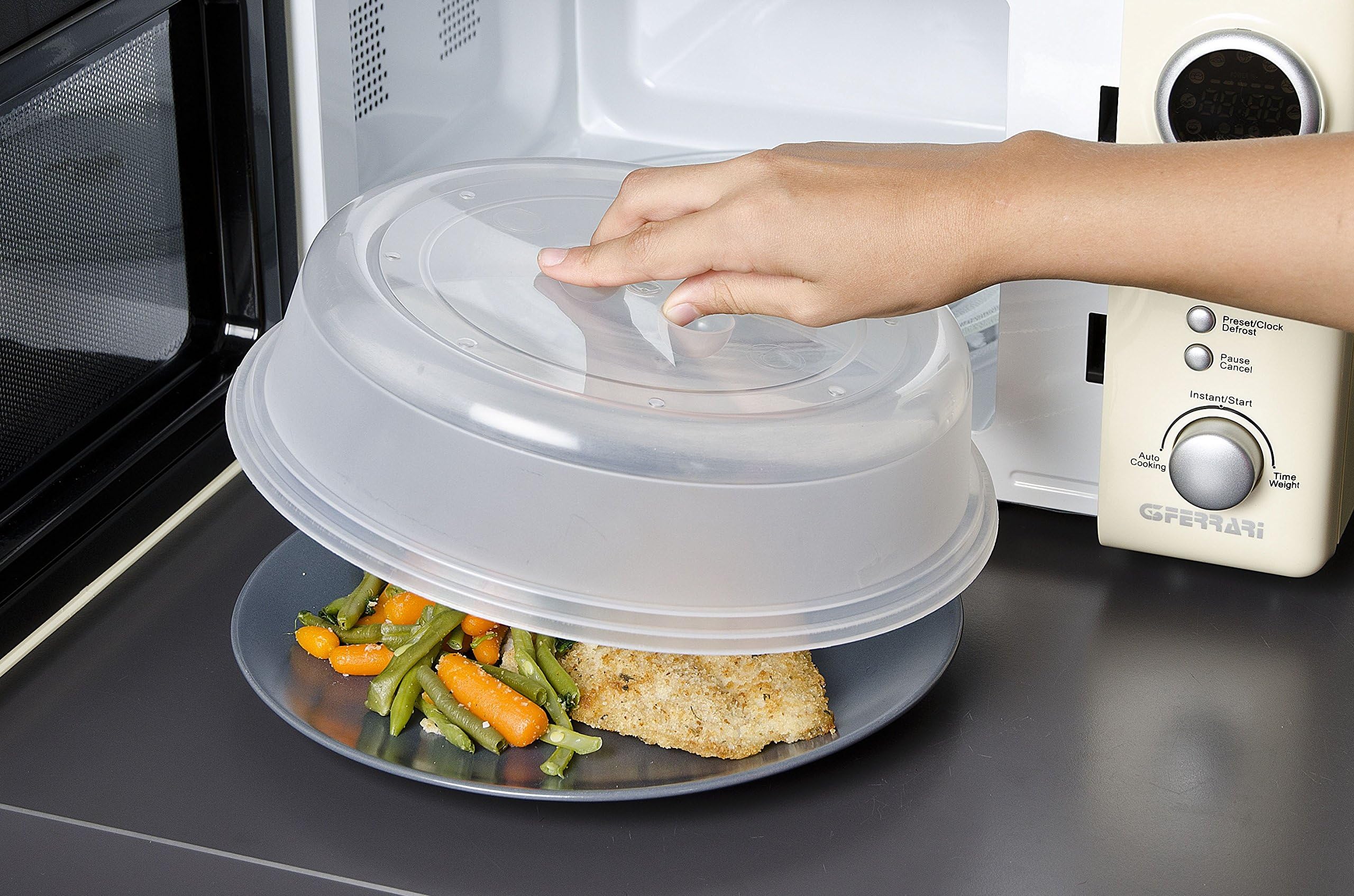 Trabo ECM56 Polypropylene Plate Cover, 27 Cm, Transparent