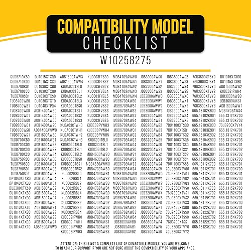 Miniatura 8 de PartsBroz Fusible térmico bimetálico W10258275 compatible con lavavajillas Whirlpool KitchenAid Kenmore Maytag Reemplaza 661663 AP4423189 W10344801