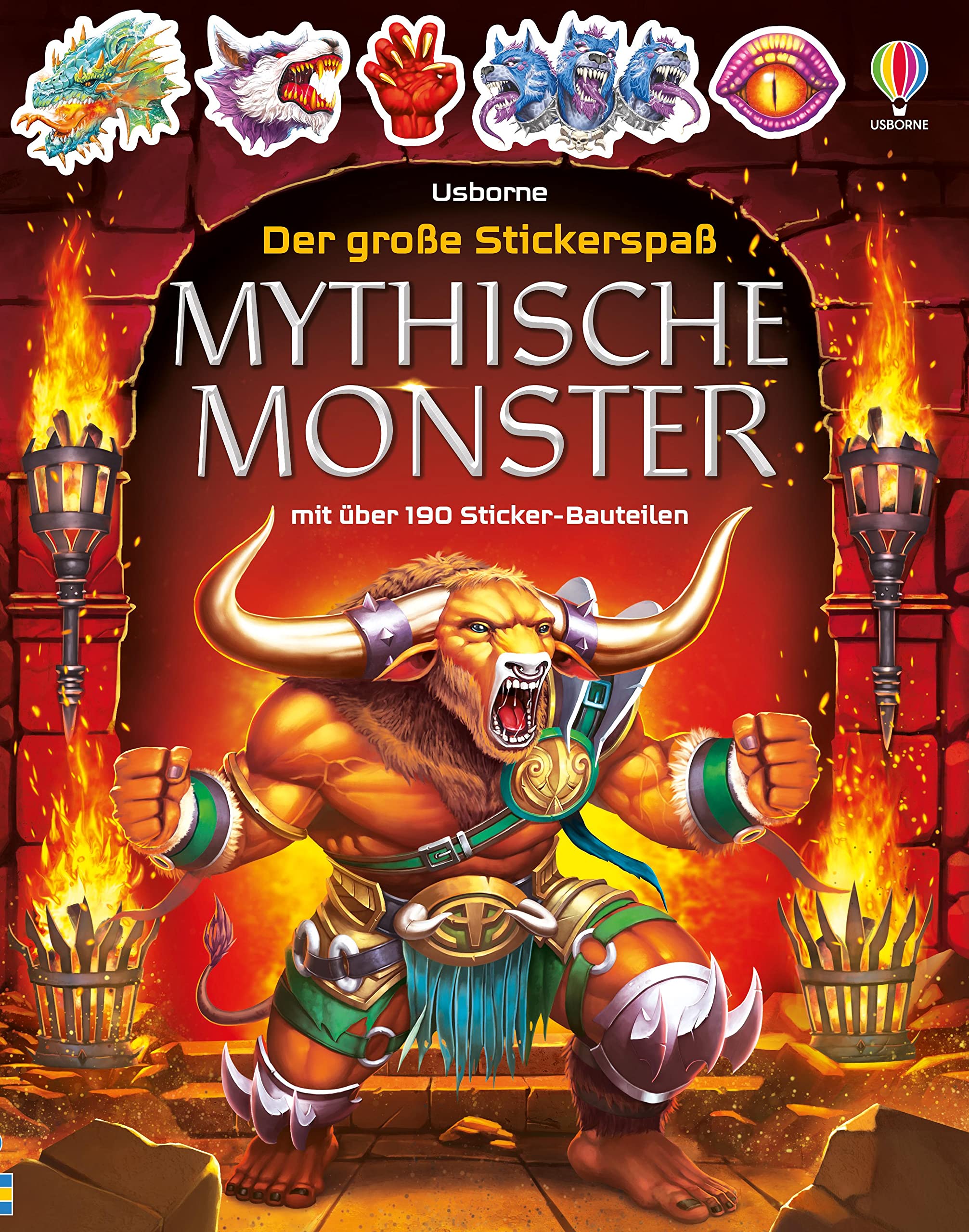 Der große Stickerspaß: Mythische Monster: mit über 190 Sticker-Bauteilen
