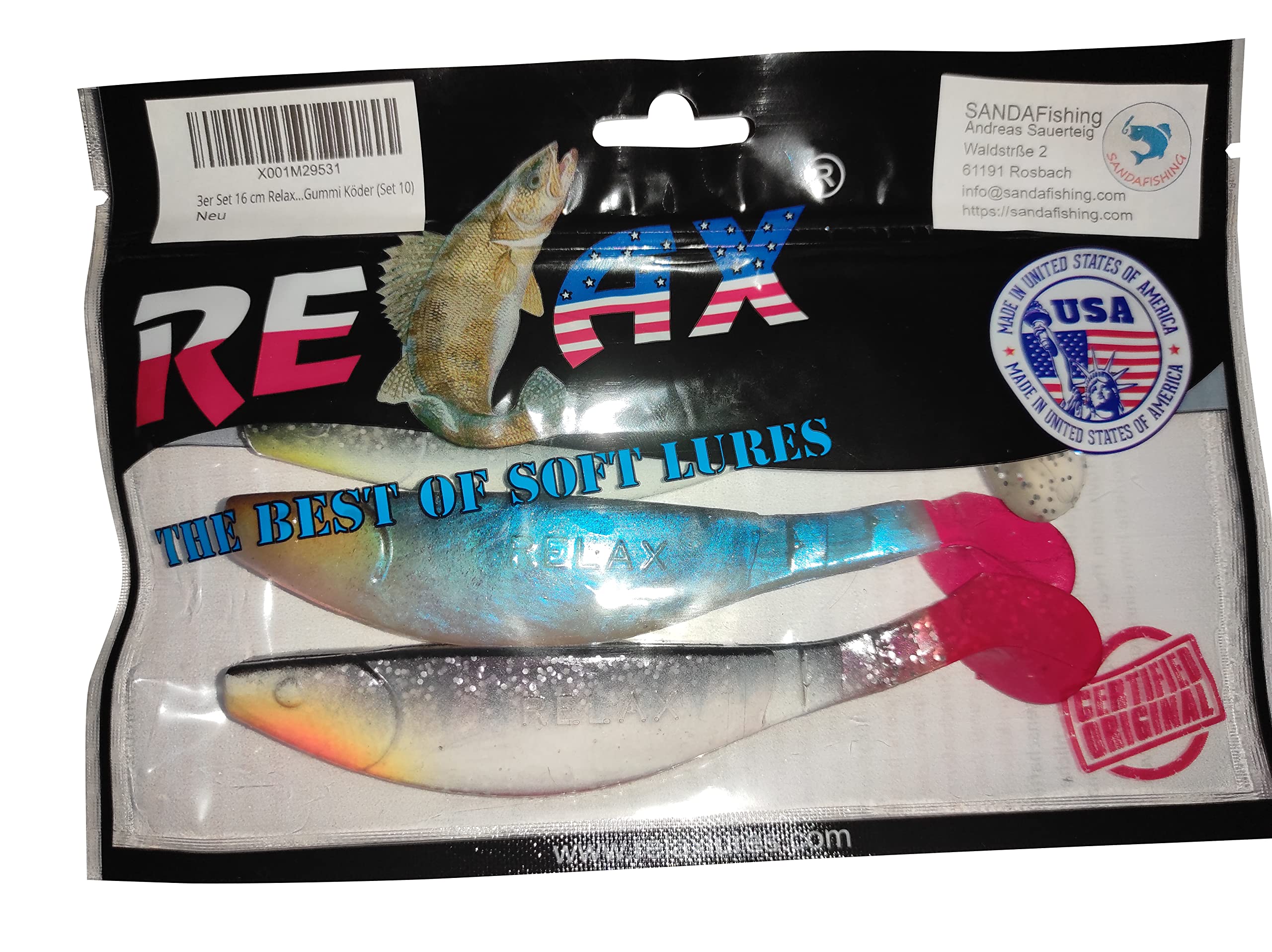 Kopyto 4L 10cm / Relax Lures / Leurres En Caoutchouc / Filage