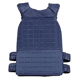Wolf Tactical Adjustable Weighted Vest for Men & Women - Rucking, Workout, Running, Walking & CrossFit Weight Vest for Strength Training & Fitness (Blue)