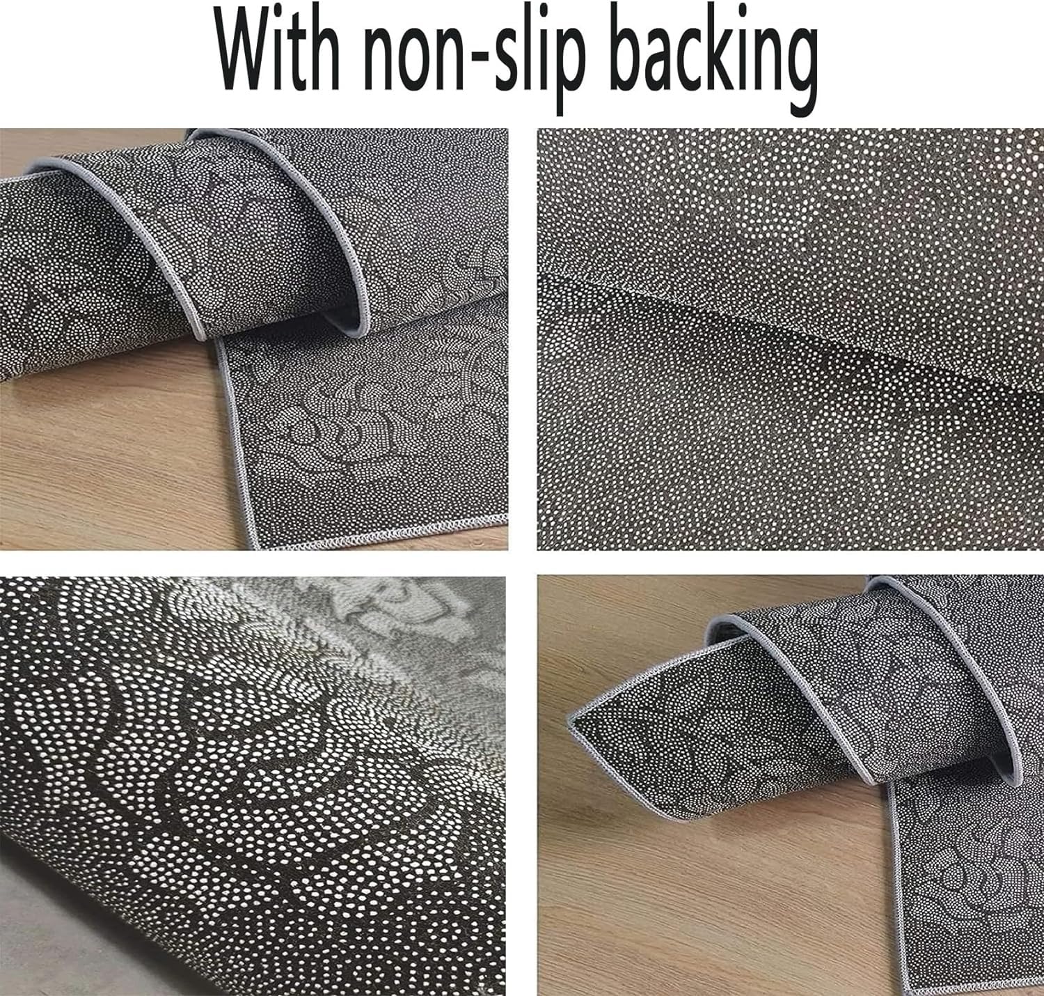 Küchenteppich Waschbar rutschfest 100 x 280 cm rutschfest Leicht zu Reinigen Flurteppich Flurläufer Anti Rutsch Teppich Läufer in Vielen Größen für Flur, Schlafzimmer, B