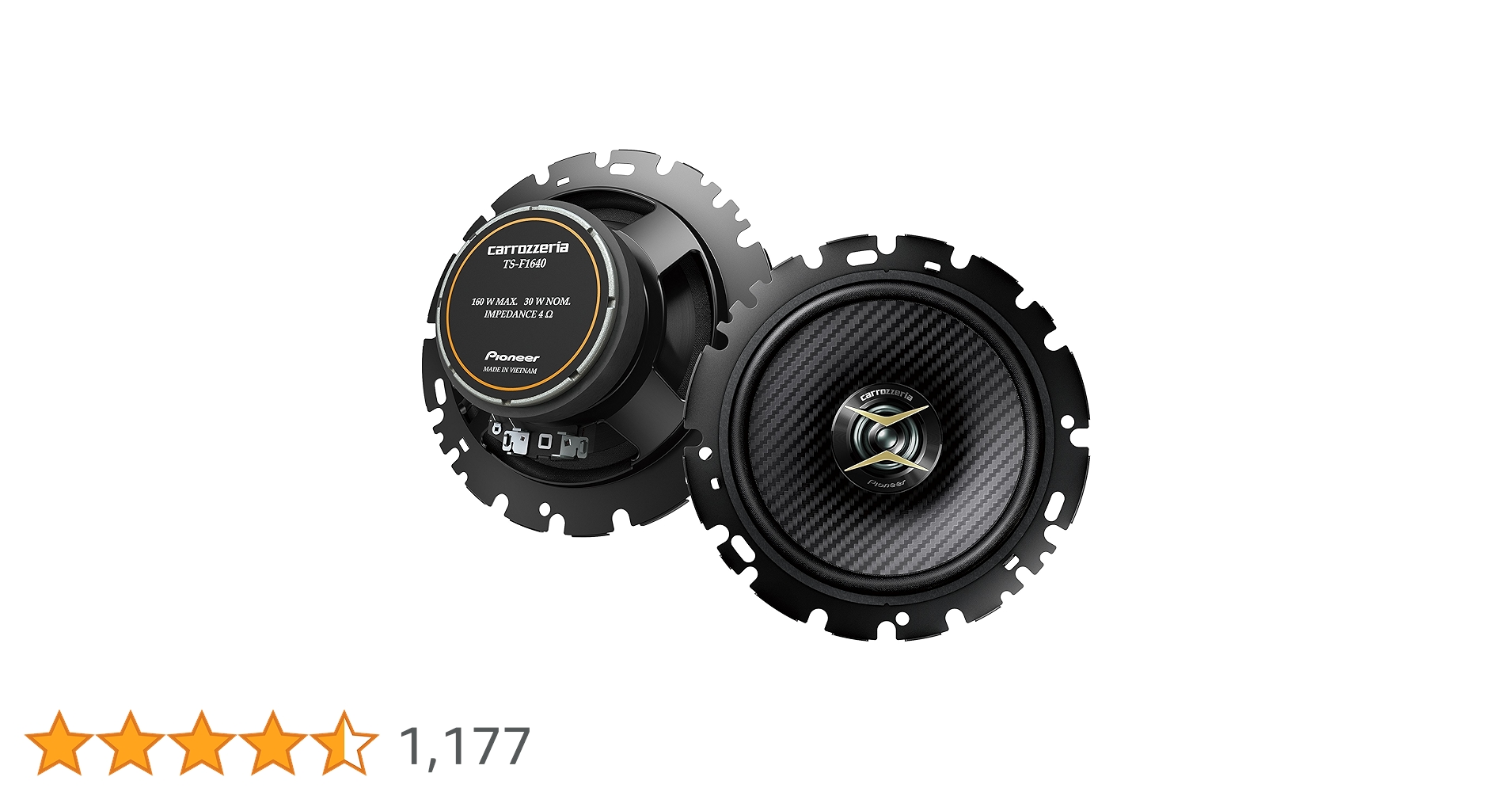 Amazon.co.jp: Pioneer スピーカー TS-F1640 16cm カスタムフィット