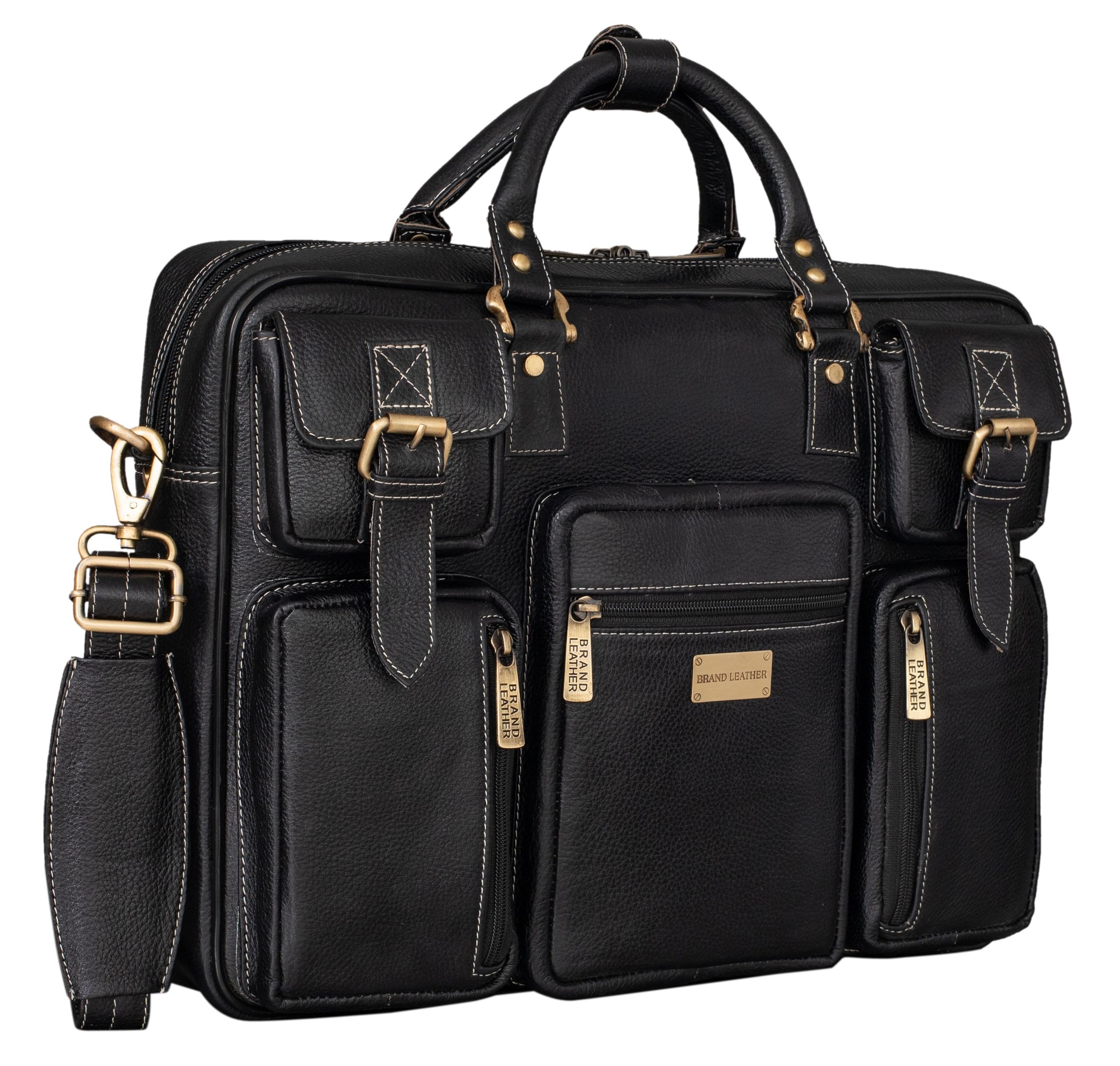 See full amazon price history chart for BRAND LEATHER 16 inch Leather Laptop Messenger Bag with 5 Stylish Multi Pockets (BLACK) BRAND LEATHER 16 inch Leather Laptop Messenger Bag with 5 Stylish Multi Pockets (BLACK) (B08BYMBJXN) Amazon Price History, Amazon Price Tracker