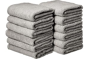 Amazon Basics Terry Cloth Hand Towels, Pack of 12