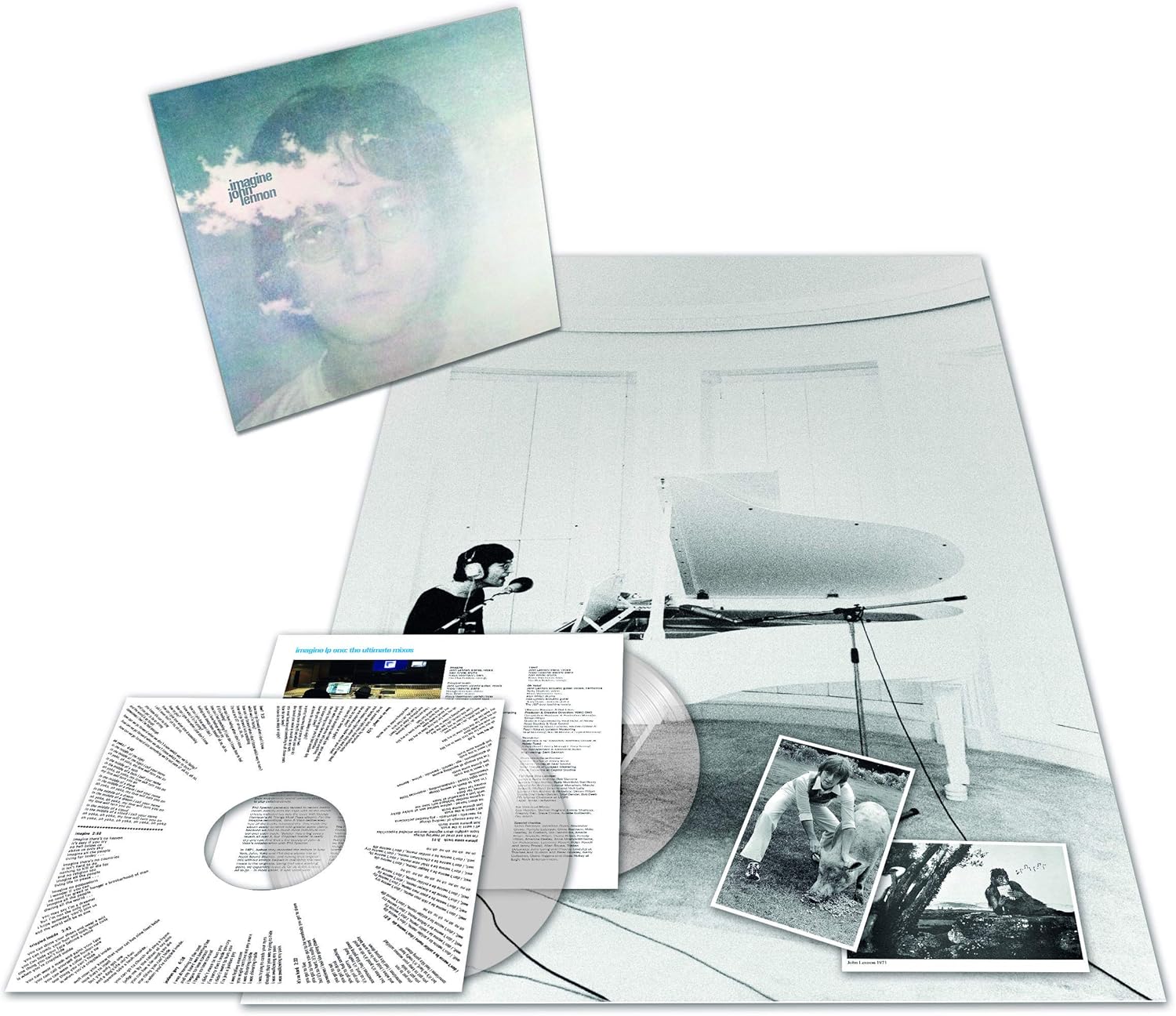 Imagine - The Ultimate Mixes Deluxe [2 LP][Clear] [Disco de Vinil] por John Lennon — capa do álbum