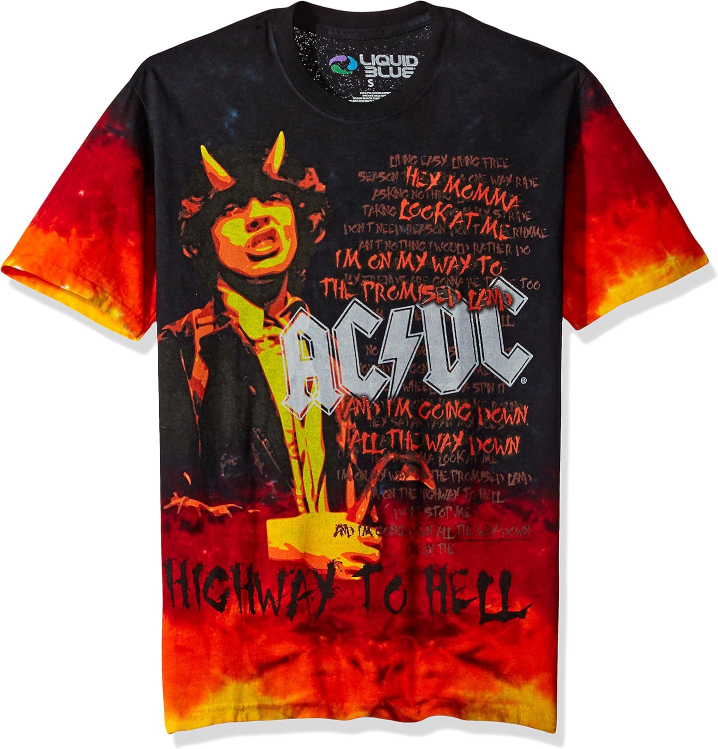 ac dc tie dye sweatshirt