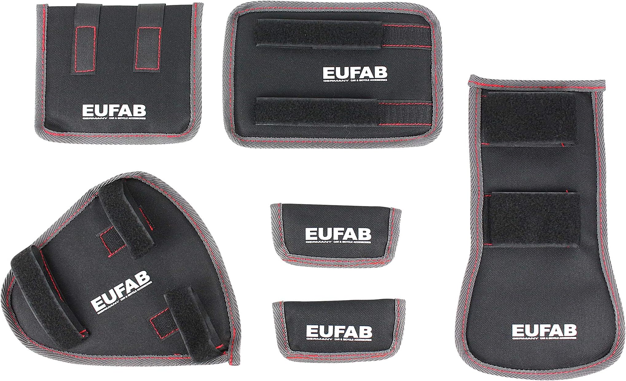 EUFAB 11242 6-Piece Bicycle Transport Protection Set
