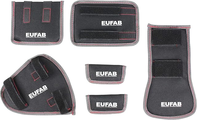 Eufab 11242 Ochraniacze, Czarny, 6 x 18 x 34 cm, 6 Elementów