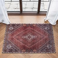 Vista 102 de Bloom Rugs Alfombra de pasillo lavable antideslizante de 7 pies – Beige/Gris Camino tradicional para entrada, pasillo, baño y cocina