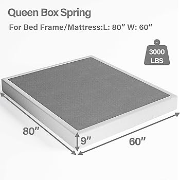 Amazon.com: Daqutic Box Spring Queen，9 Inch Metal Box