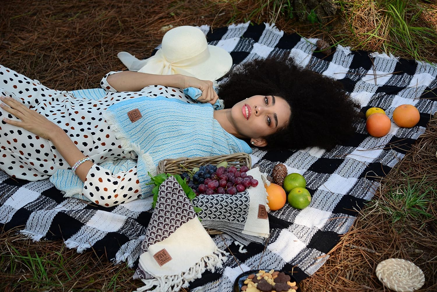 GOLD CASE Turkish Hand Towels for Bathroom Set of 4 – 100% Cotton Bathroom Towels – Helen Kitchen Small Towel for Spa, Face, Tea & Dishcloth – Decorative Patterned Weave – Teal - Image 9