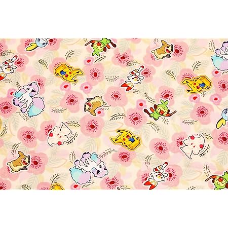 Amazon Co Jp キャラクター生地 ポケットモンスター ポケモン ピカチュウ ポニータ ヒバニー サルノリ メッソン マホイップ モルペコ コットン100 シーチング Pocket Monster Pokemon 45cm X 110cm ホビー