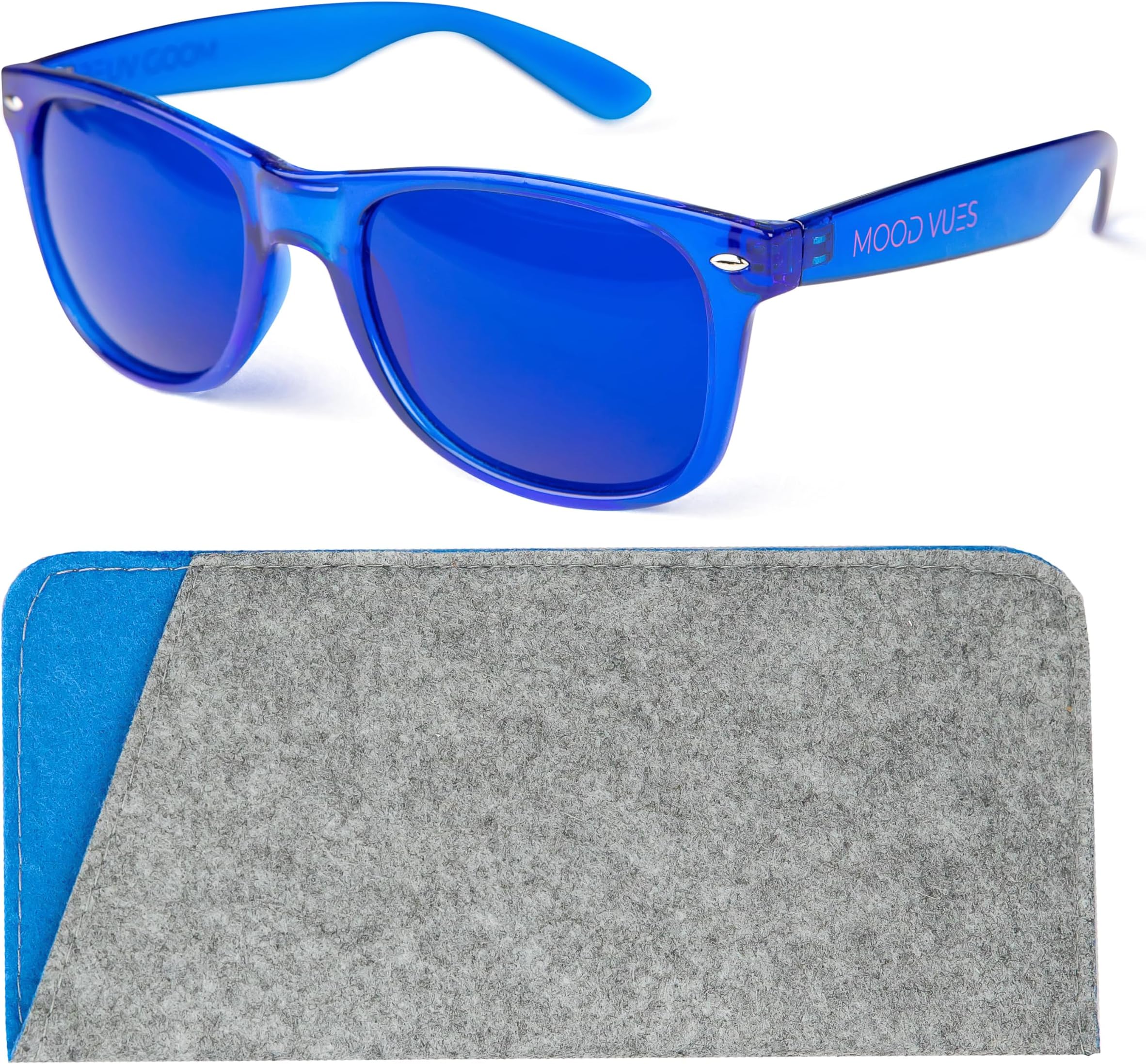 Color Therapy Glasses with Matching Case - Chromotherapy Chakra Therapy Eyewear to Support Mood, Relaxation, Focus & More