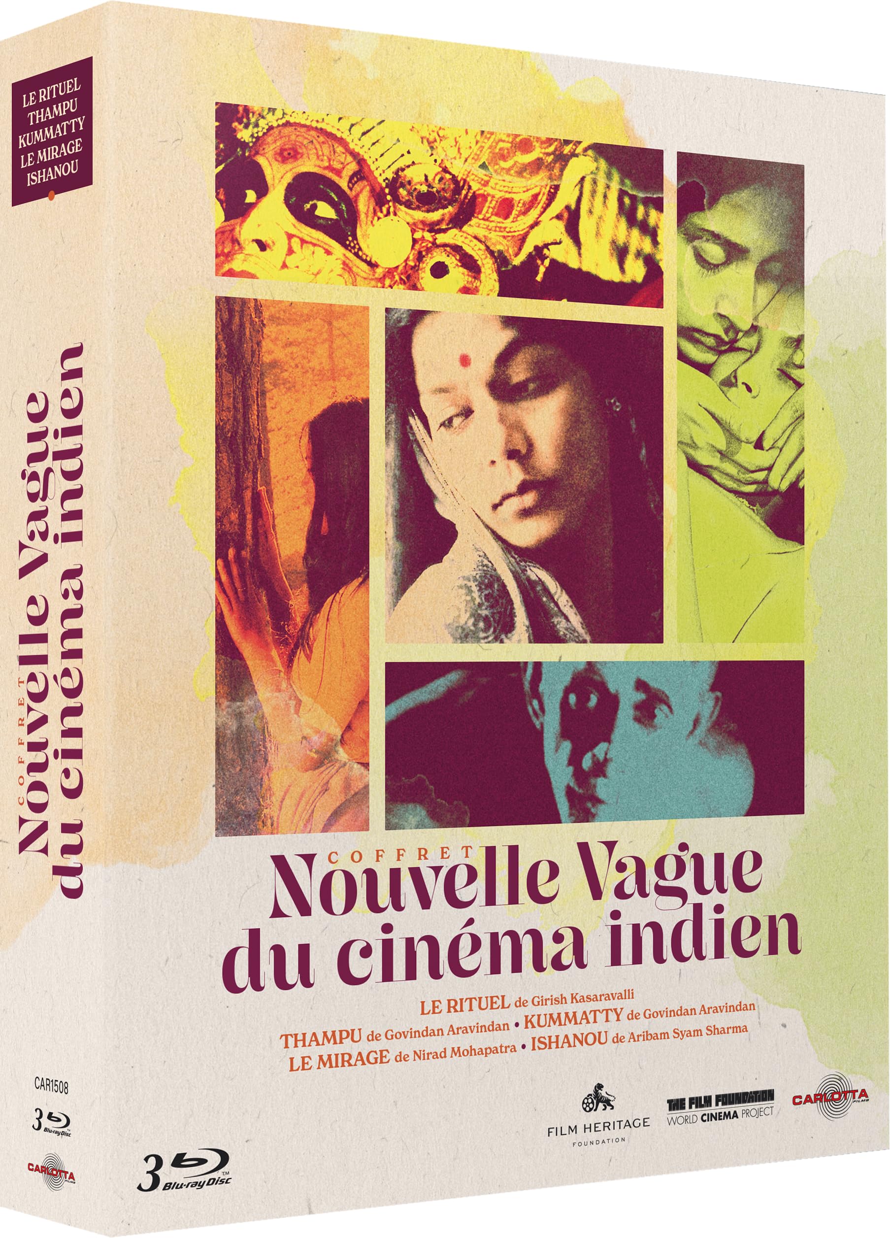 Coffret nouvelle vague du cinéma indien en 5 films - 3 Blu-ray + Livret
