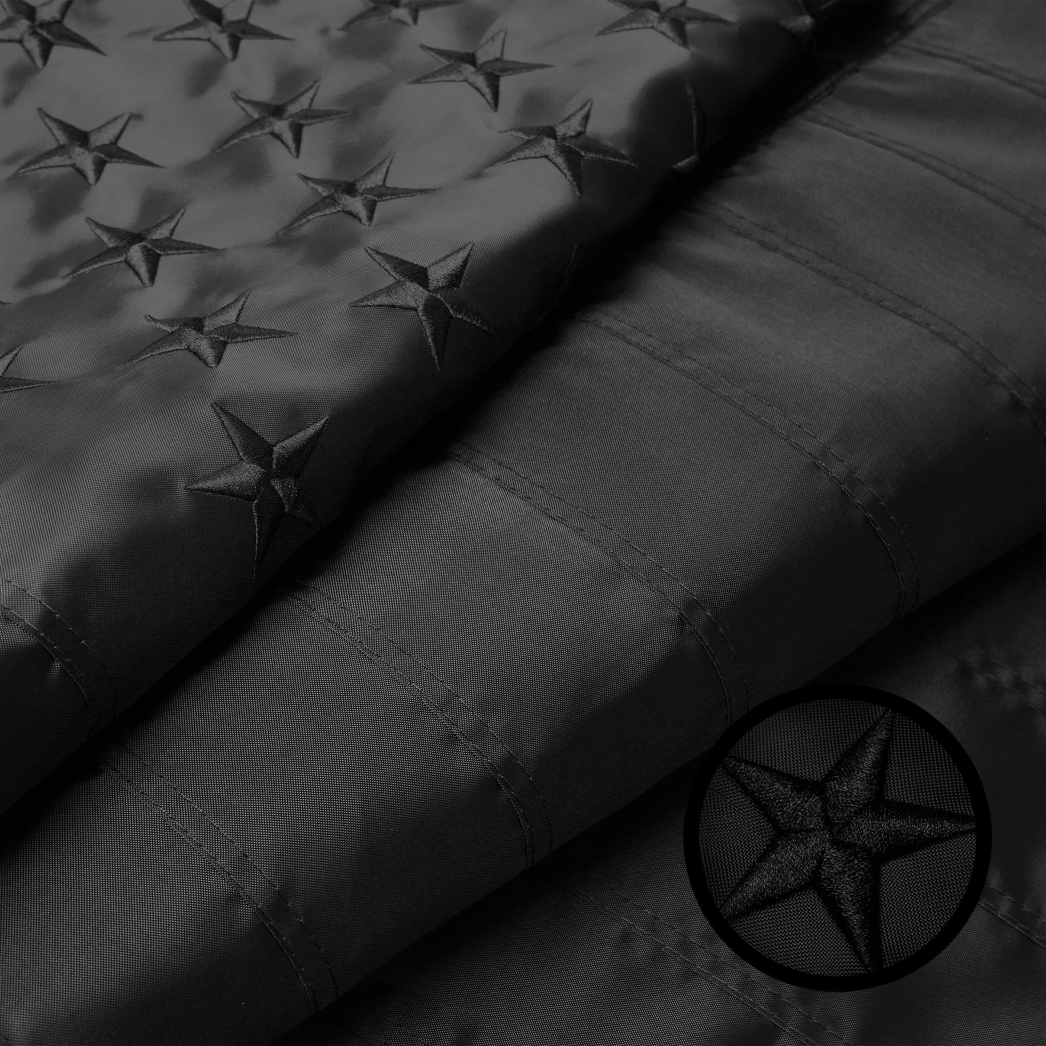 G128 2x3 All Black American Flag